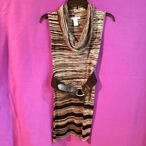 Candies xs cowl neck belted dress